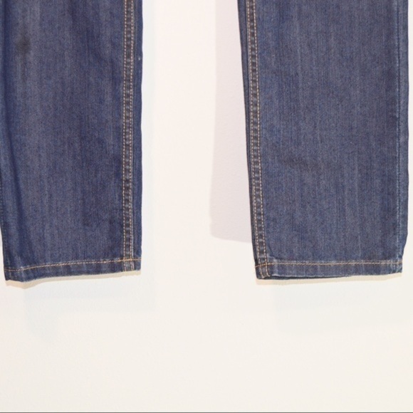 Stretchy Straight Leg Midrise Allen B Jeans | Size 8, Medium Wash - Embellished - Picture 6 of 8